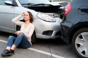 Woman hurt after accident who should call our accident injury attorneys